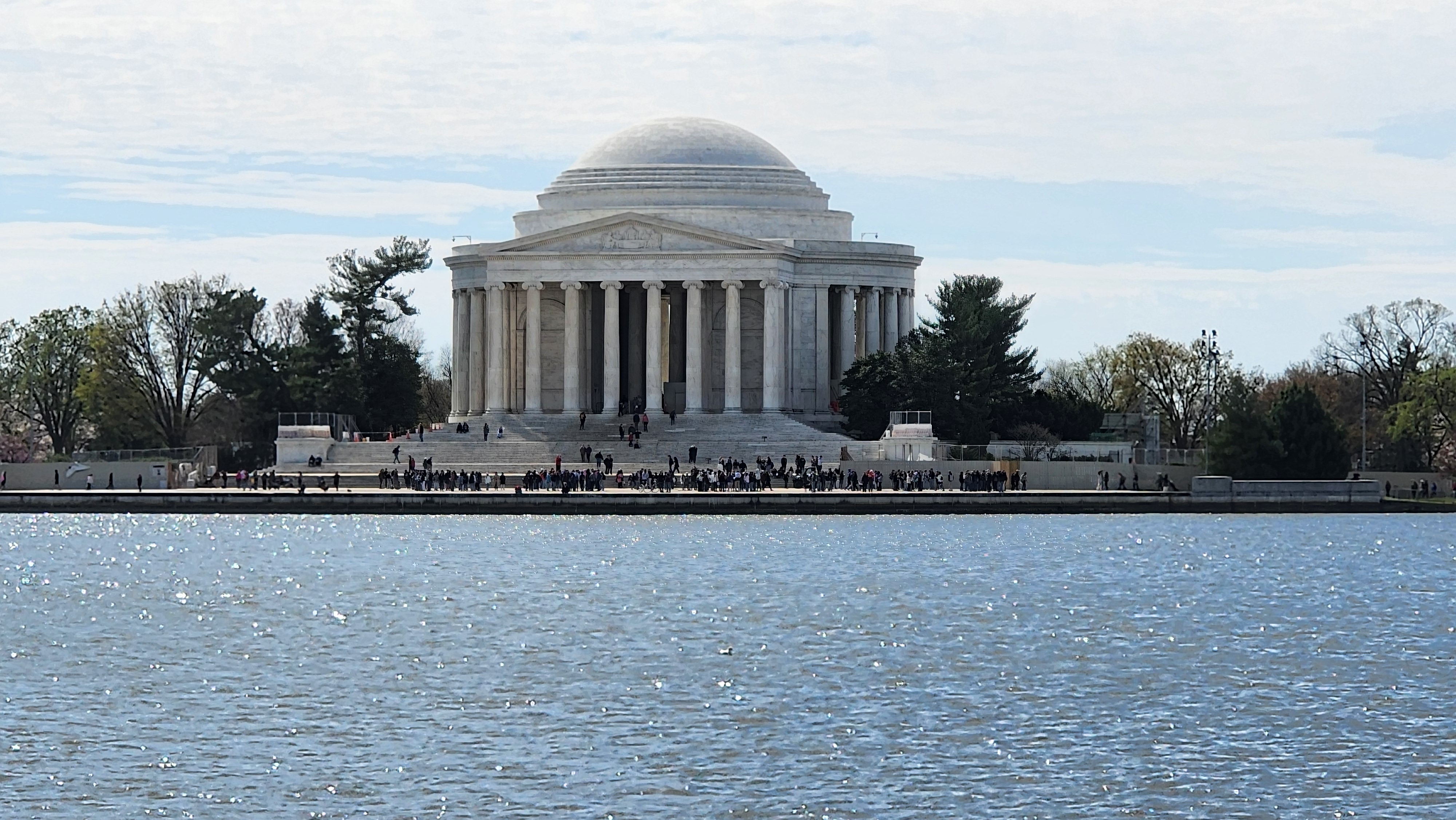 A Picture of the Thomas Jefferson Memorial Accross the Tidal Basin